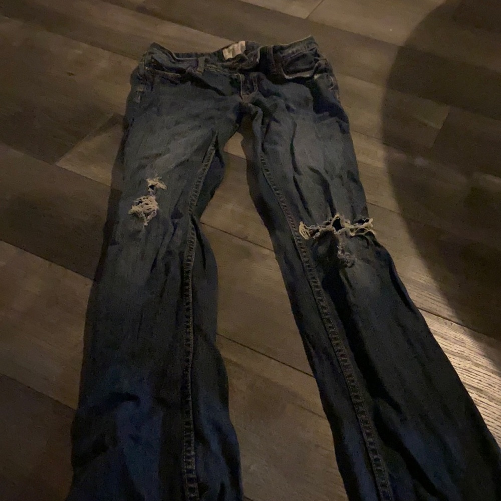 Distressed jeans